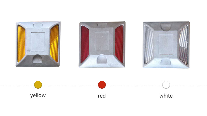 Aluminum Road Stud Reflectors Marker Colors