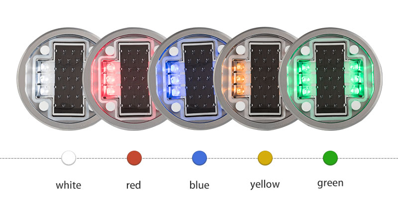 Embedded Aluminum LED Road Stud Reflectors for Road color