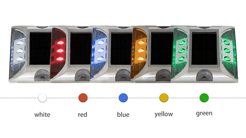 Raised Aluminum Road Stud Reflectors color