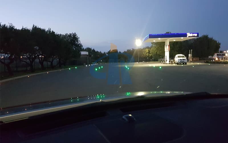Road Stud Reflectors Are Installed In South Africa